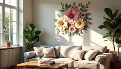 Applique fleur vintage : comment l'associer à sa déco sans surcharger